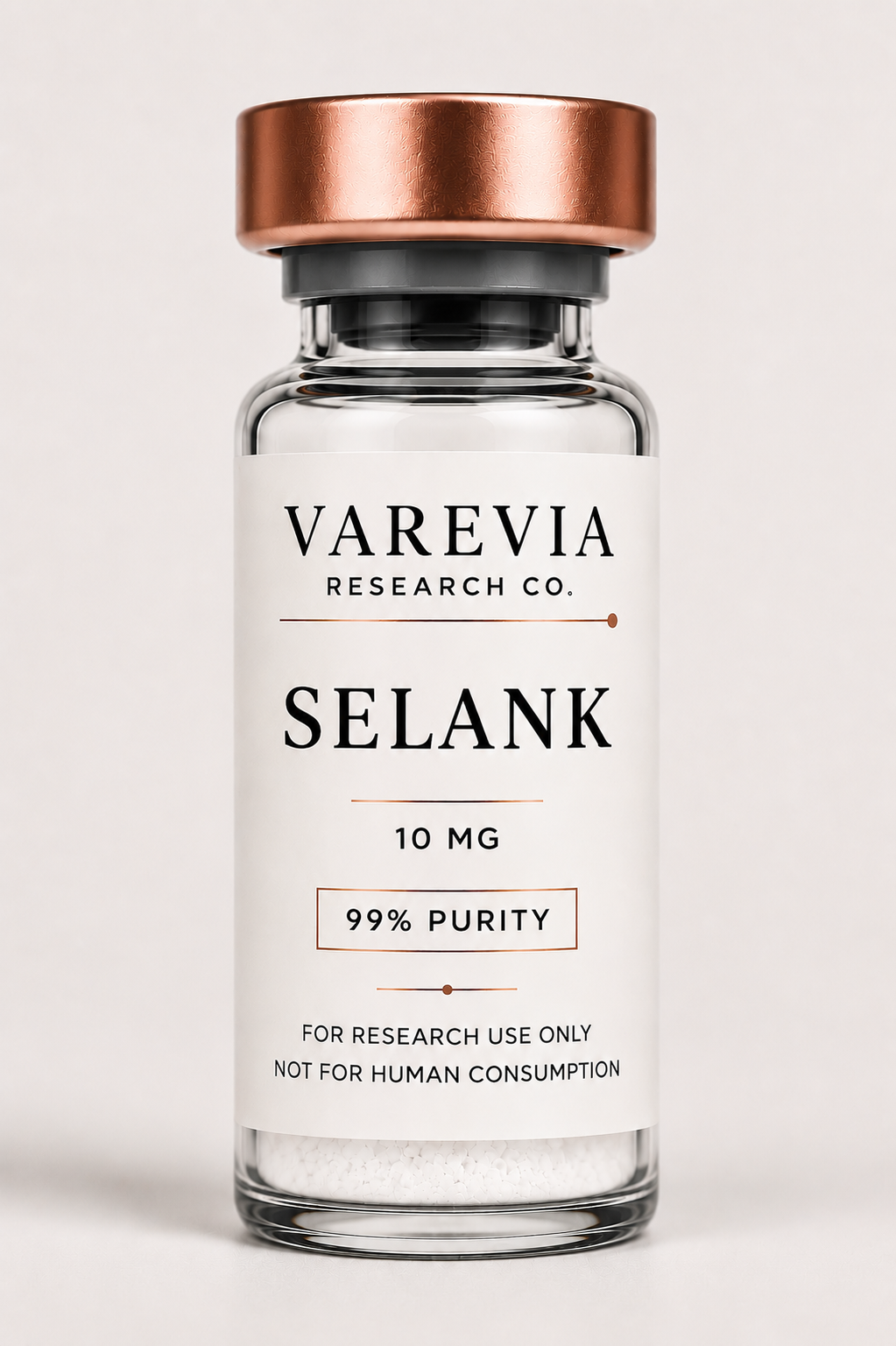 Technical Specification: Selank, a synthetic heptapeptide analog of the naturally occurring immunomodulatory peptide tuftsin, supplied as a lyophilized powder for in vitro and animal model research focusing on neurobiology, GABAergic signaling, and stress-response pathways.