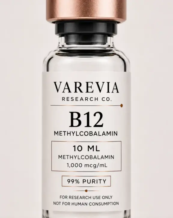 Technical Specification: Methylcobalamin, a biologically active coenzyme form of Vitamin B12, supplied for in vitro and cell culture research focusing on cellular methylation, epigenetic regulation, and neurobiological pathways.